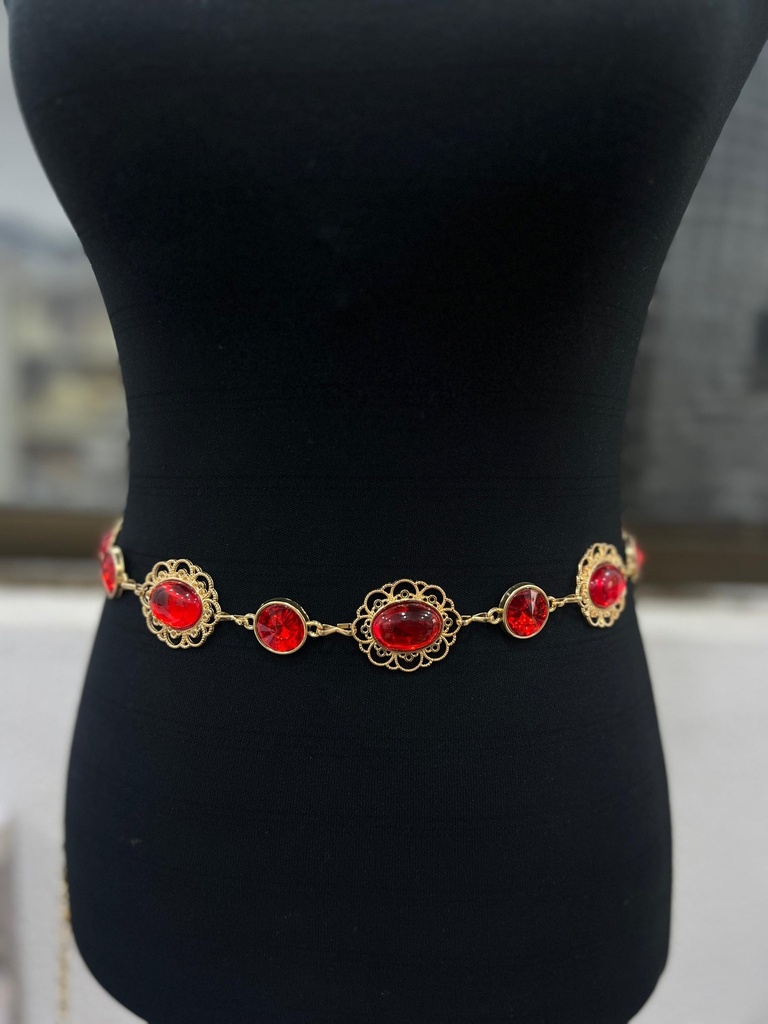 RUBY CHAIN BELT