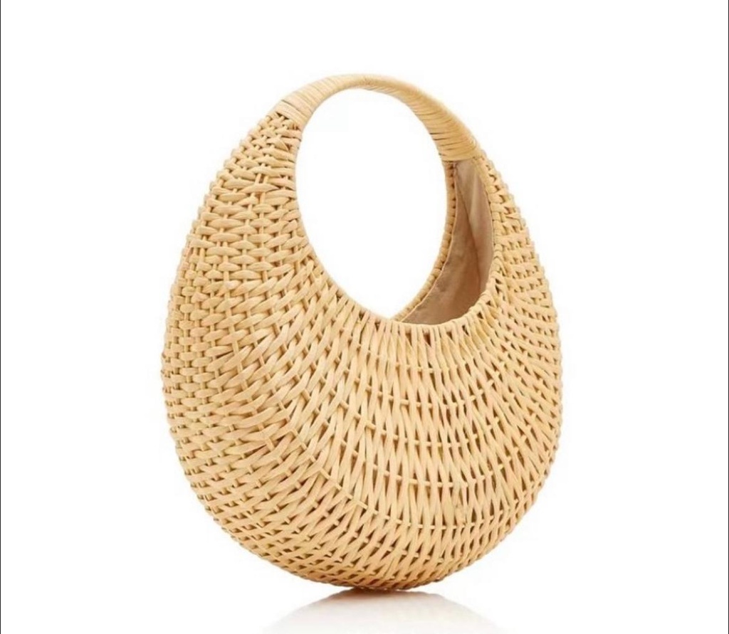 RATTAN BEACH BAG