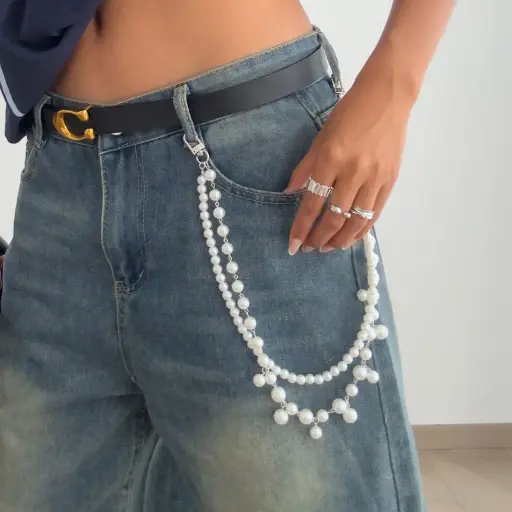 PEARL JEANS CHAIN 