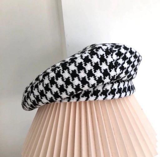 HOUNDSTOOTH BERET