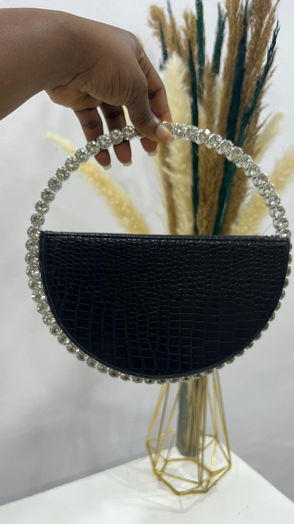 ROUND CRYSTAL CLUTCH