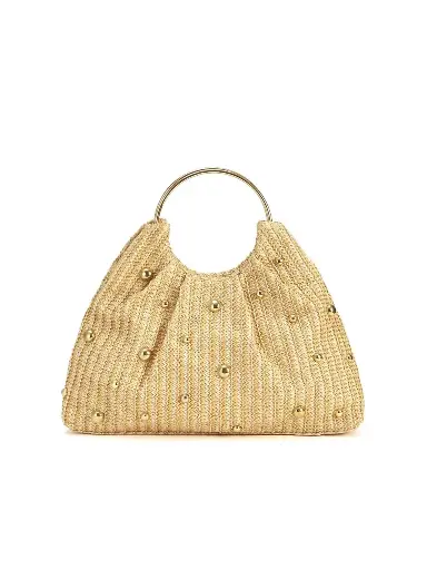 STONE STRAW BAG 